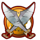 spartan warrior swords symbol icon