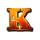 spear of fire k symbol icon