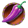 spice spice baby purple pepper symbol icon
