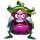 spin and dice angry eggplant symbol icon
