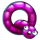 spin and dice worm q symbol icon