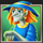 spin and spell blue hat witch symbol icon