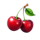 spin and squeeze cherry symbol icon