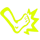 spin fighters kick symbol icon