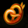 spinning beers pretzel symbol icon