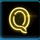 spinning lights q symbol icon