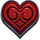spirit of mustang deluxe heart symbol icon