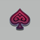 spirit of mustang purple spade symbol icon