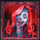 spooky graves red woman symbol icon