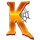 spooky halloween k symbol icon