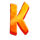 spooky skull k symbol icon