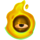 spooky spooky fire eye yellow symbol icon