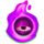 spooky spooky flame eye purple symbol icon