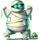 spooky spooky mummy character symbol icon