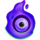 spooky spooky purple eye blob symbol icon