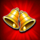 stacked fire 7s bells symbol icon