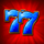 stacked fire 7s blue 7s symbol icon