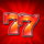 stacked fire 7s red 7s symbol icon
