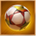 stadium of riches golden soccer ball symbol icon