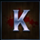 stand and deliver k symbol icon