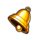 starry fruits bell symbol icon