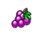 starry fruits grape symbol icon