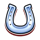 stars blast horseshoe symbol icon