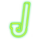 static nightmare abyssways neon j symbol icon
