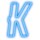 static nightmare abyssways neon k symbol icon
