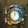 steampunk nation clock symbol icon