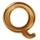 steampunk plinko q symbol icon