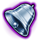 sticky diamonds deluxe bell symbol icon