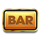 sticky lips bar symbol icon