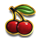 sticky lips cherry symbol icon