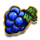 sticky lips grapes symbol icon