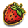 sticky lips strawberry symbol icon