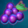 storming flame grapes symbol icon