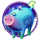strange farm pig symbol icon