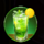 strawberry cocktail green symbol icon