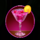 strawberry cocktail pink symbol icon
