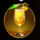 strawberry cocktail yellow symbol icon