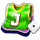 street basket 3x3 dice j symbol icon