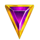 striking coin link purple symbol icon
