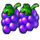 striking diamond grapes symbol icon