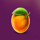 striking joker orange symbol icon