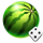 stunning cash ultra dice watermelon symbol icon