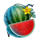 stunning crown 100 melon symbol icon