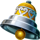 stunning crown cash mesh link bell symbol icon