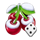 stunning snow remastered dice cherry symbol icon
