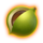 sugar glider green fruit symbol icon